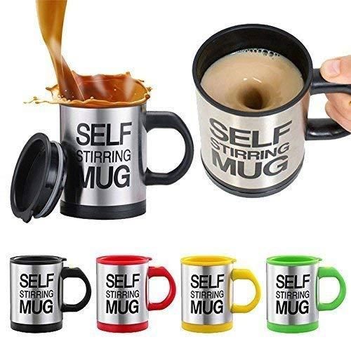 Self-Stirring Coffee Mug – Automatic Stainless Steel Cup