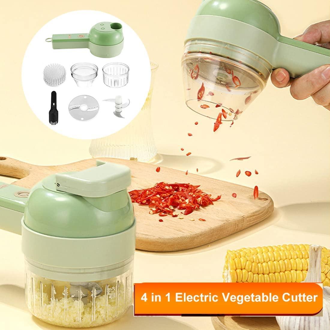 ChopMate- 4 in 1 Portable Electric Vegetable Cutter Set