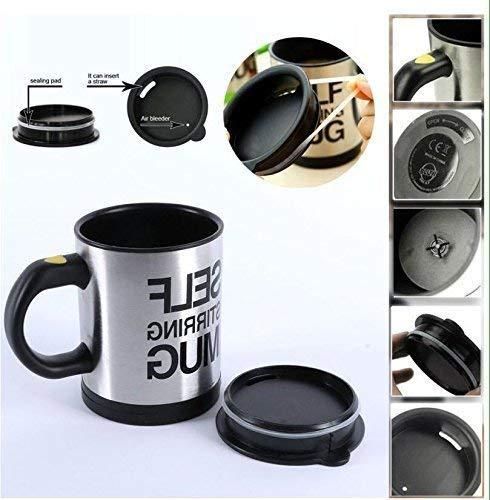 Self-Stirring Coffee Mug – Automatic Stainless Steel Cup