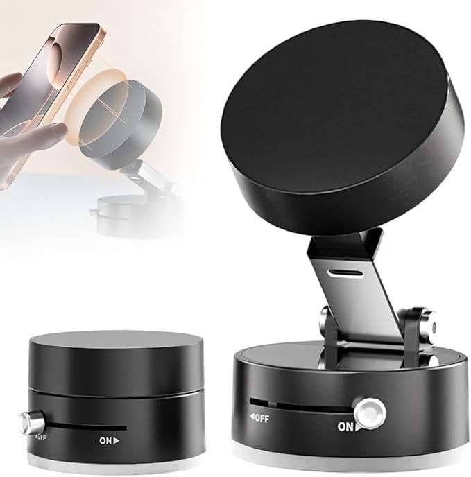 Foldable 360° Magnetic Vacuum Suction Phone Holder