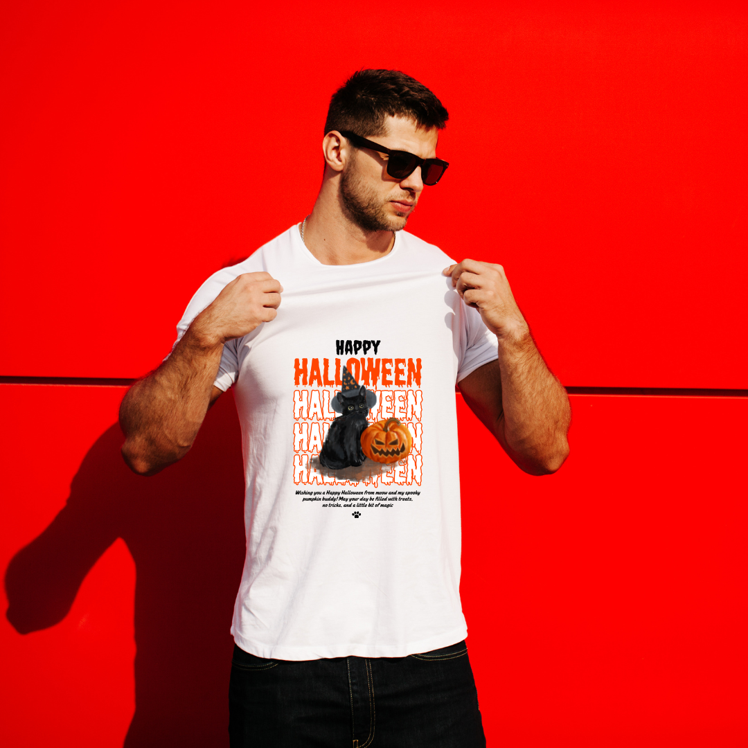 White Halloween T-shirt – Spooky, Stylish & Perfect for the Season