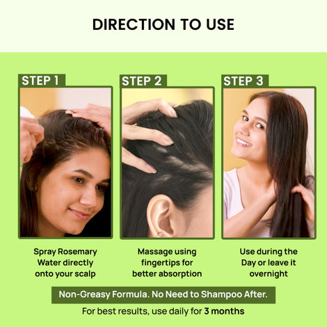 Rosemary Water, Hair Spray For Regrowth (Pack of 3)