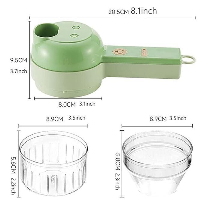 ChopMate- 4 in 1 Portable Electric Vegetable Cutter Set